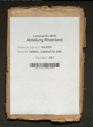 Gemeinde Leuth gegen Johann Jakob van Ingenhoven auf Baerlo bei Leuth wegen Schuldforderung