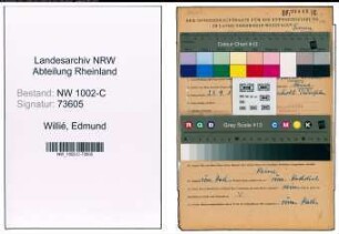Entnazifizierung Edmund Willié, geb. 23.09.1902 (Kaufmann)