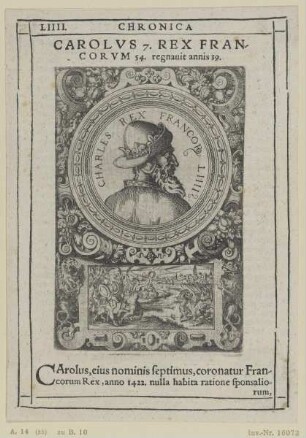Bildnis des Carolvs 7. Rex Francorvm