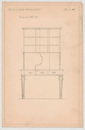 Thiersch, Friedrich von; München; Justizpalast - Tisch (Ansicht)
