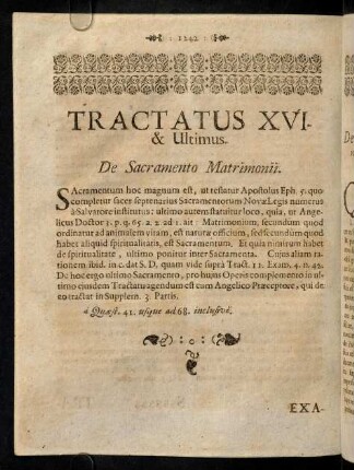 1242-1242, Sacramentum hoc magnum est, ut testatur ...