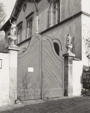 Radebeul, Oberlößnitz, Meinholdsches Turmhaus, Meinholds Weinberg, Toranlage