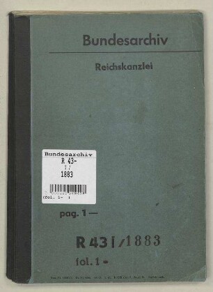 Reichsreform und Neugliederung des Reiches (ab Bd 13: Neugliederung des Reiches und Gleichschaltung der Länder mit dem Reich): Bd. 12