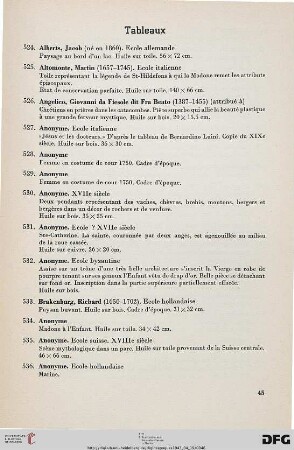 Tableaux (Nr. 524-655)