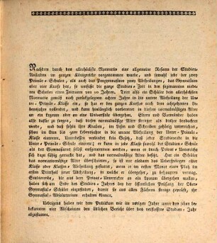 Jahresbericht von der Königlichen Studien-Anstalt zu Dilingen. 1815, 1815