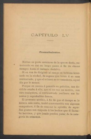Capítulo LV - Presentimientos.