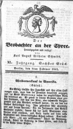6. Stueck, 8. Februar 1841