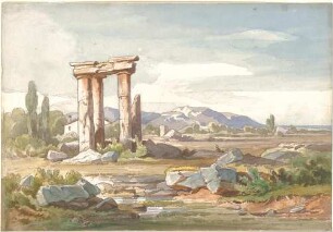 Neureuther, Eugen Napoleon; u. a. Deutschland; Griechenland; Italien; Schweiz; Studien- und Reiseskizzen - Ruine (Ansicht)