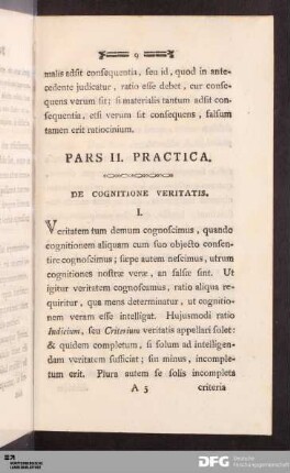 Pars II. Practica.