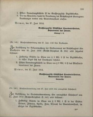 Nr. 145: Ministerialverordnung vom 27. Juni 1916 über Druckpapier