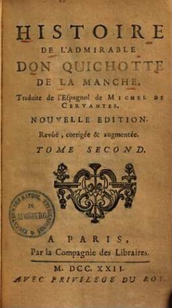 Histoire de l'admirable Don Quichotte de la Manche, 2