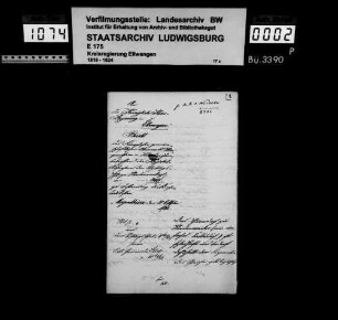 Schuldenwesen der Stiftungspflege Niederrimbach