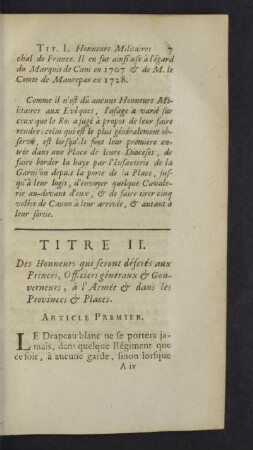 Titre II.