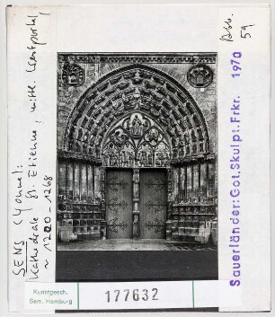 Sens, Kathedrale St. Etienne: mittleres Westportal