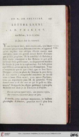 (Lettre LXXXI - XC)