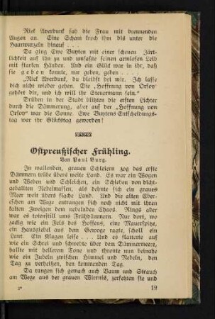 Ostpreußischer Frühling