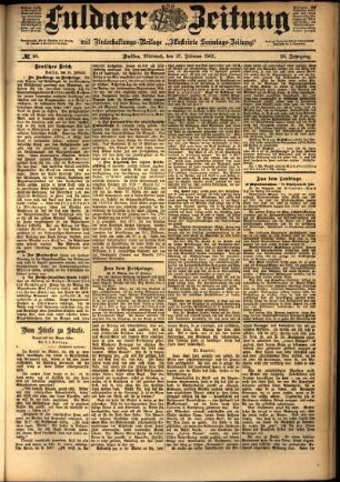 Ausgabe vom Mittwoch, den 27. Februar 1901.