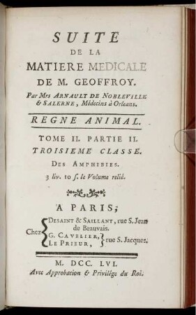 2, 2: Suite De La Matiere Médicale De M. Geoffroy. 2, 2