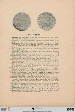 Württemberg (Nr. 1-615)