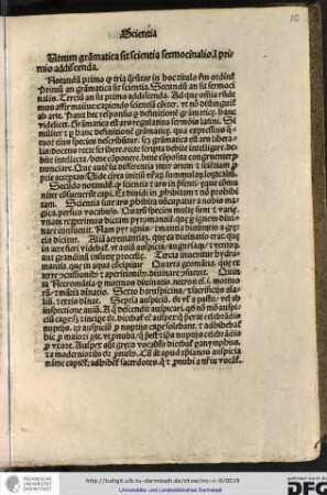 Utrum grammatica sit scientia sermocinalis in primis addiscenda.