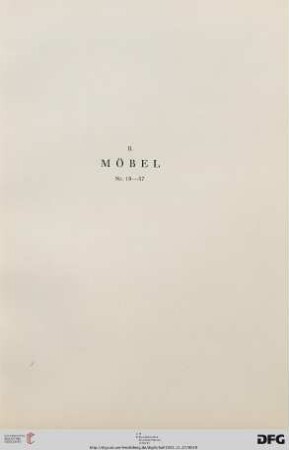 Möbel (Nr. 19-57)
