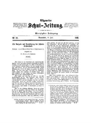 Die Aufgabe und Berechtigung der höheren Töchterschule : (Schluß)