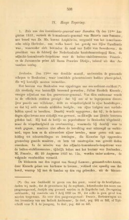 IX. Hooge regering