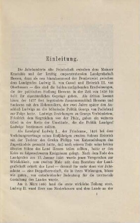 Hessen und die Mainzer Stiftsfehde : 1461 - 1463