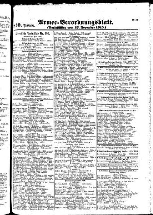 810. Ausgabe. Samstag, 27. November 1915