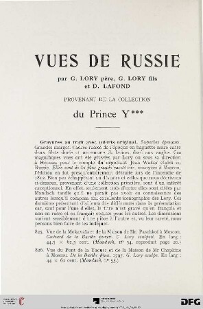 Vues de Russie (Nr. 826-831)