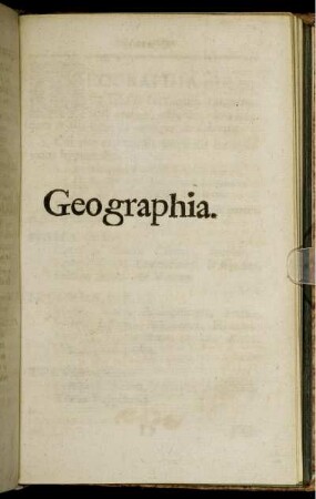 Geographia.