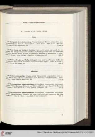 VI. Indien und Indonesien