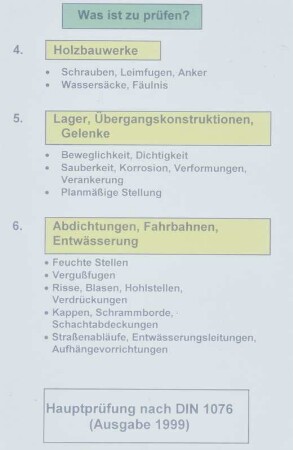 DIN 1076: Was ist zu prüfen?