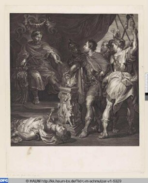 Mucius Scaevola vor Porsenna