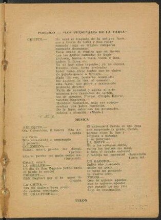 Prológo -- "Los personajes de la farsa"