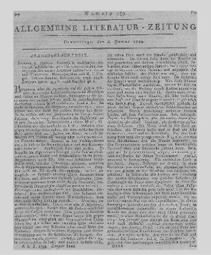 Italienische medicinisch-chirurgische Bibliothek oder Uebersetzungen und Auszüge aus den neuern Schriften italienischer Aerzte und Wundärzte. Bd. 3, St. 1-2. Hrsg. von K. G. Kühn und K. C. L. Weigel. Leipzig: Müller 1796