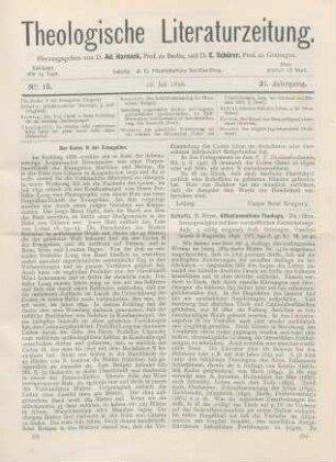 394-395 [Rezension] Schultz, Hermann, Alttestamentliche Theologie