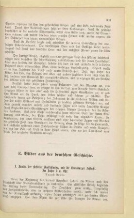 E. Bilder aus der deutschen Geschichte