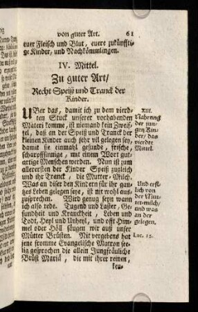 61-67, IV. Mittel zu guter Art