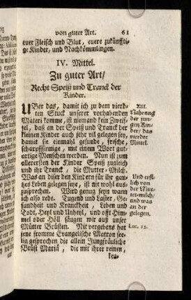 61-67, IV. Mittel zu guter Art