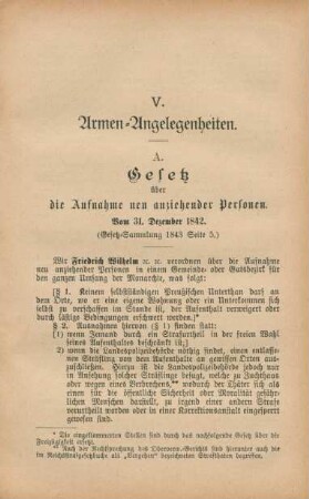 V. Armen-Angelegenheiten