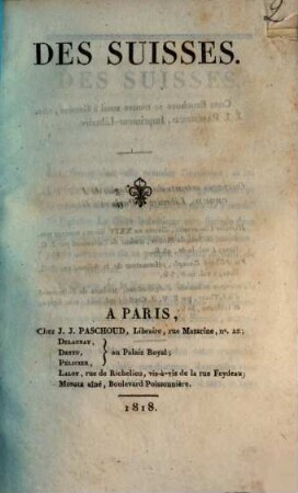 Des Suisses