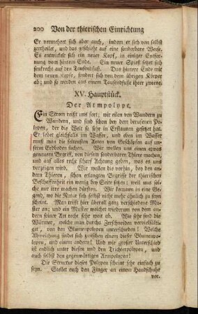 XV. Hauptstück. Der Atmpolype. - XVIII. Hauptstück. Verfolg des Vorigen.