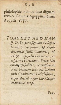 Praefatio Ad Benevolum Lectorem.