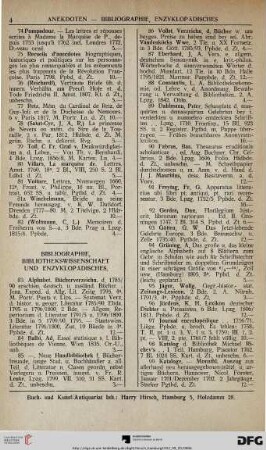 Bibliographie, Buchwesen und Enzyklopädisches (Nr. 83-112)