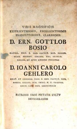 Vermivm Intestinalivm Praesertim Taeniae Hvmanae Brevis Expositio, [1]
