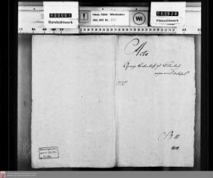 Revision der Diezer und Gnadenthaler Stiftsrechnung von 1806