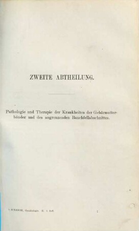 Lehrbuch der Krankheiten der weiblichen Sexualorgane : mit 49 in den Text eingedr. Holzschnitten, 2