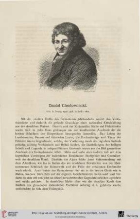 Daniel Chodowiecki : geb. in Danzig 1726, gest. in Berlin 1801