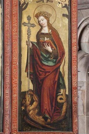 Hochaltar — Rechter Flügel: Heiliger Valentin und Heilige Margareta — Heilige Margareta